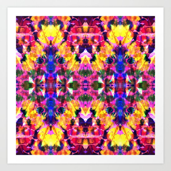 Tropical Tie Dye Art Print by Amy Sia | Society6