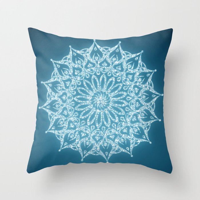 Zen Mandala (Serenity) Throw Pillow by Diego Tirigall Society6