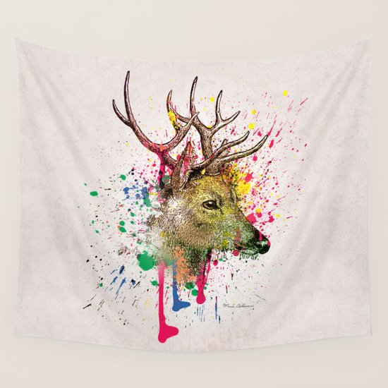 deer Wall Tapestry by Mark Ashkenazi Society6