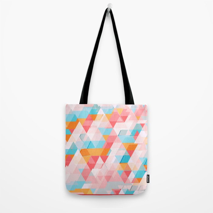 Crumbling triangles Tote Bag by Akwaflorell | Society6