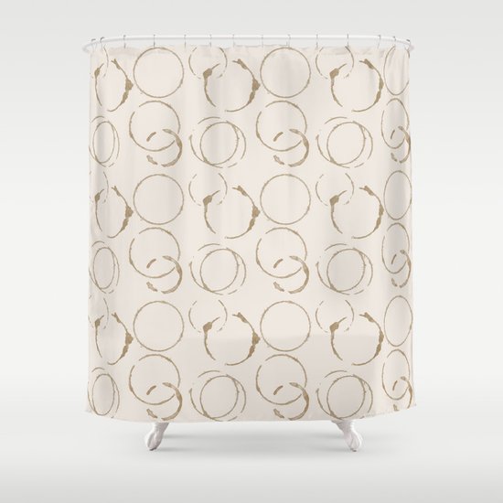 Coffee Stains Shower Curtain by Doucette Designs Society6
