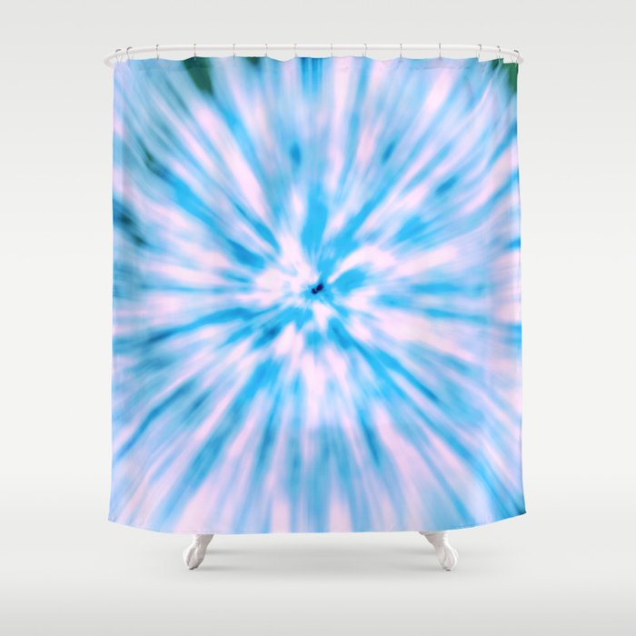 Tie Dye Light Blue Shower Curtain By Nika Society6