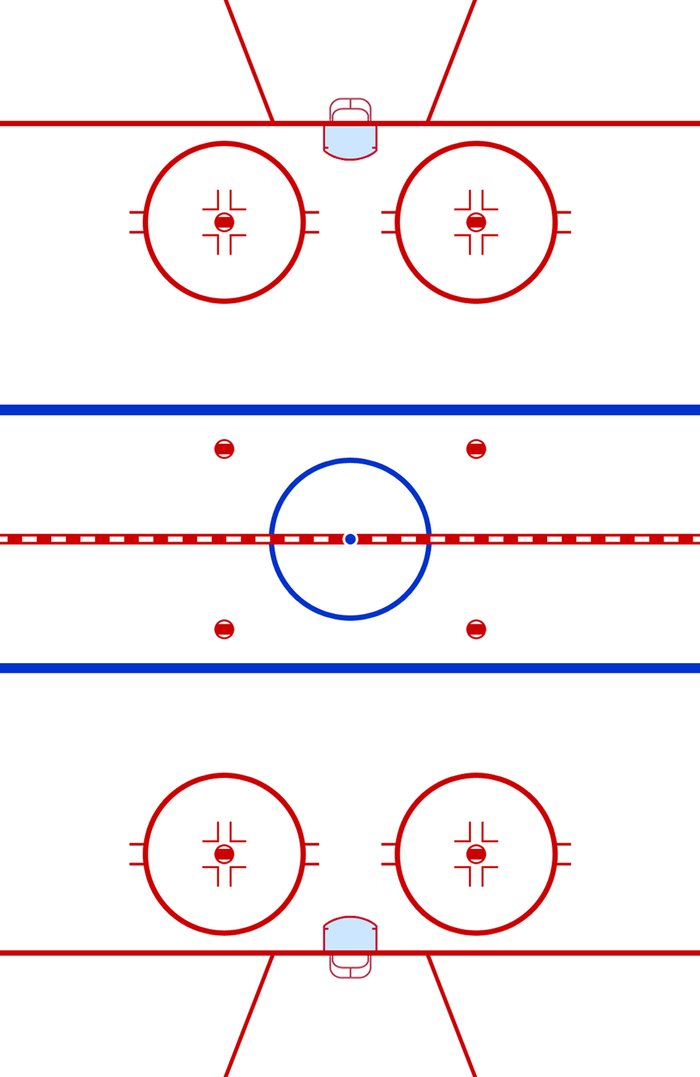 Ice Hockey Rink Diagram Art Print by Wayward Tees Society6