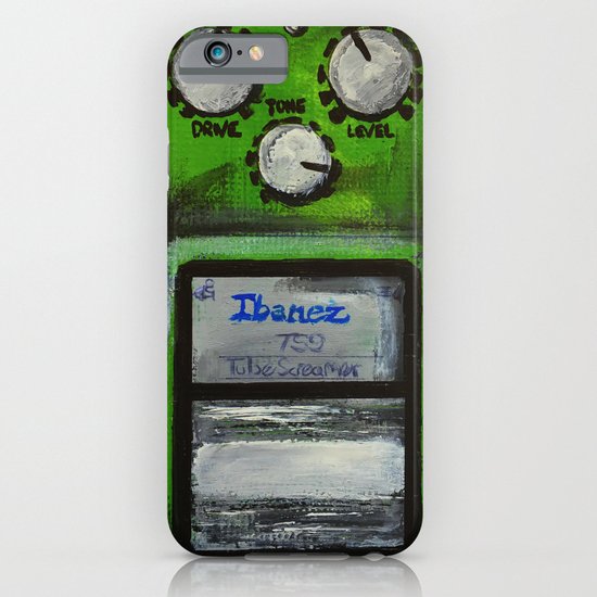 Ibanez TS9 Tube Screamer Guitar Pedal acrylics on 5" x 7" canvas board