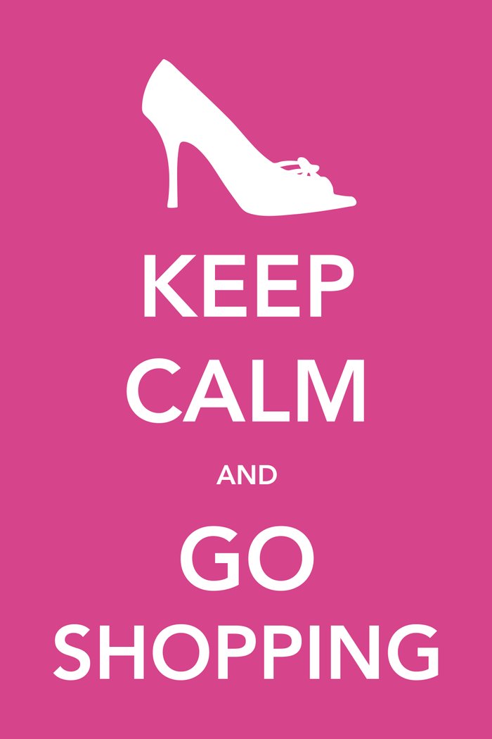 Keep calm and go shopping small picture