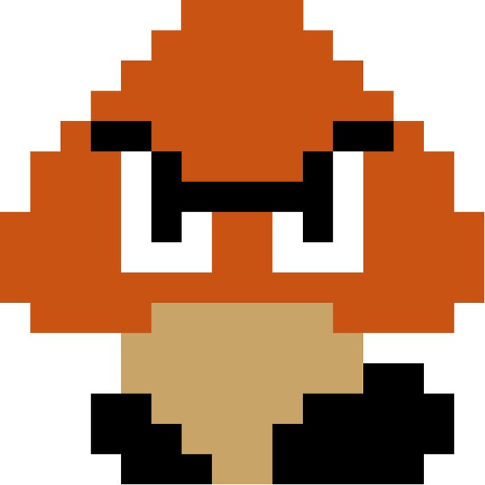 Super Mario Goomba Pixel Art