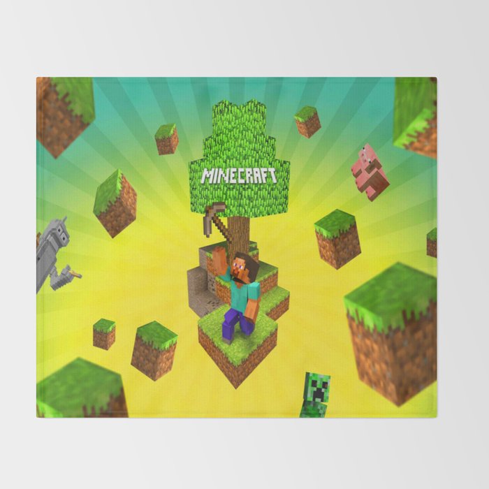 steve floting island Throw Blanket