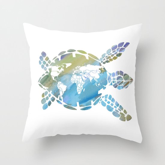 Mother Earth Throw Pillow by Catherine Society6