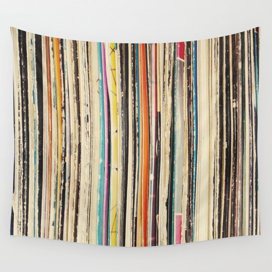 Record Collection Wall Tapestry by Cassia Beck Society6