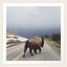 Street Walker Art Print