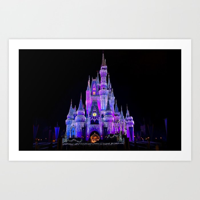 walt disney world christmas lights art print by xjen94 walt disney world christmas lights art print by xjen94