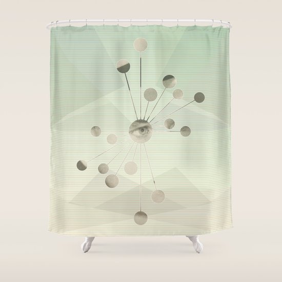Mental Space Shower Curtain by Heinz Aimer Society6