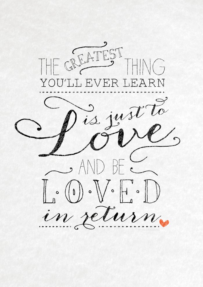 GREATEST THING YOU EVER LEARN IS greatest thing you ever learn is: