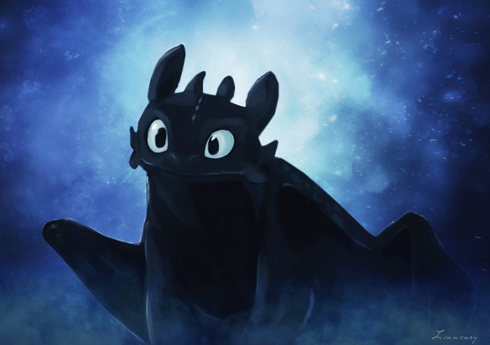 Toothless Art Print by Liancary | Society6