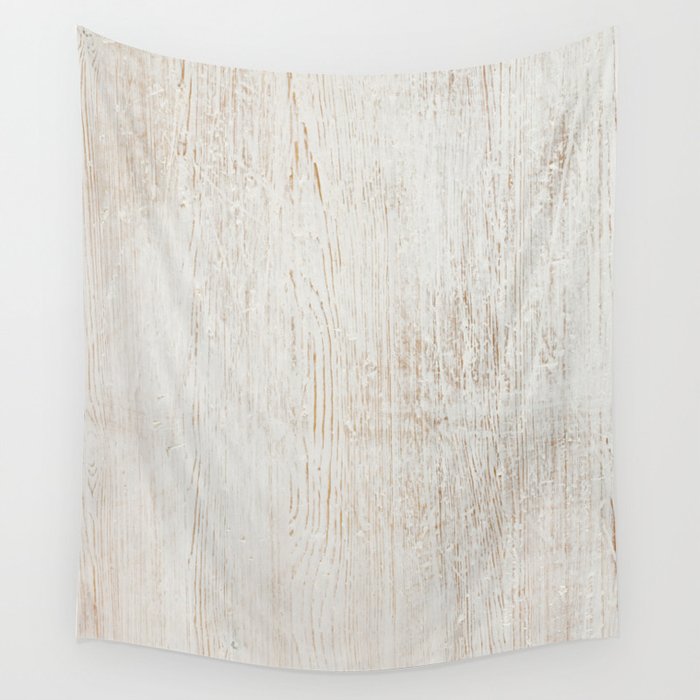 White Wood Wall Tapestry by Patterns And Textures Society6