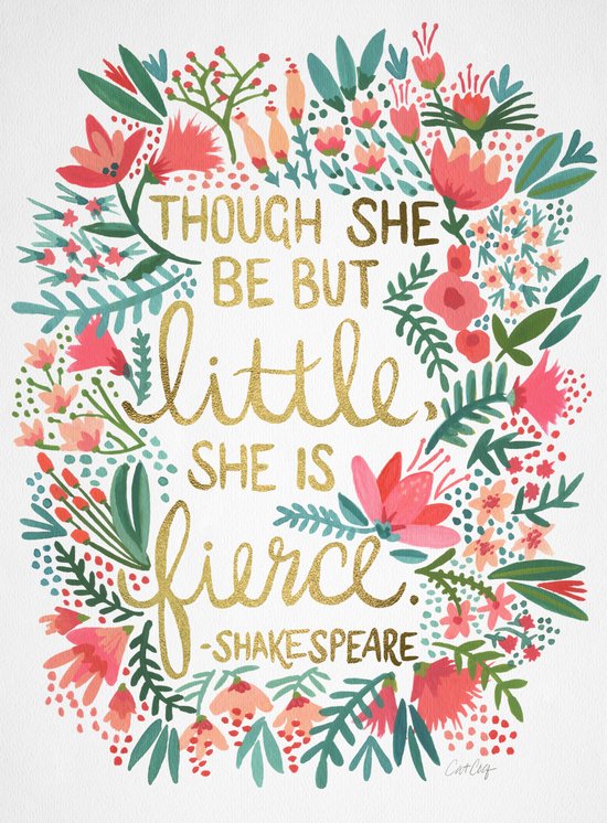 Little & Fierce Art Print