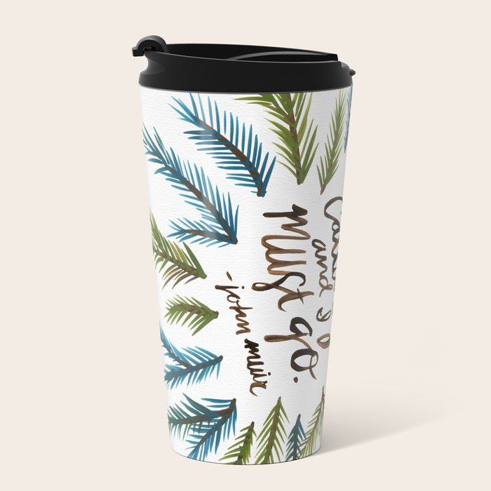Mountains Calling Travel Mug by Cat Coquillette Society6