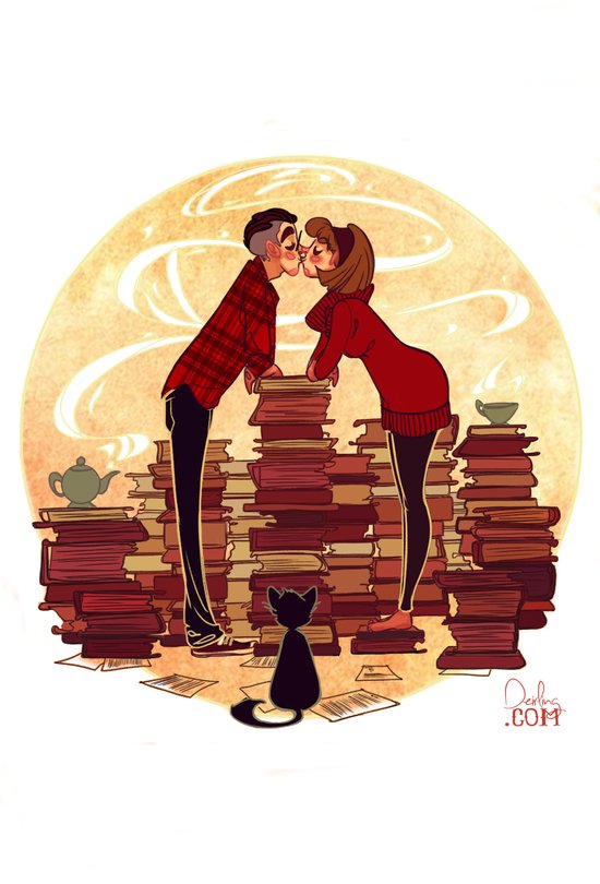 Book Lovers Art Print