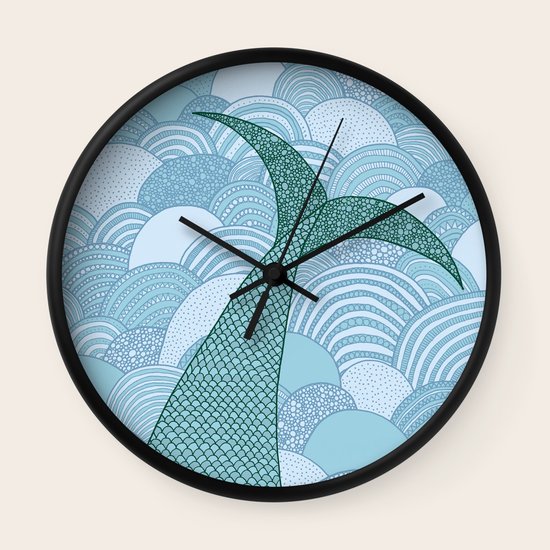 Mermaid Wall Clock by Anita Ivancenko Society6