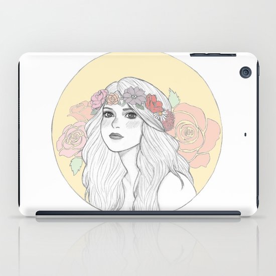 Girl gimp flower iPad Case Flower crown Girl gimp flower iPad Case Flower crown