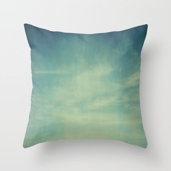 Sky Blue Throw Pillow by Olivia Joy StClaire Society6