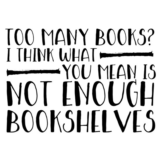 Too Many Books Art Print