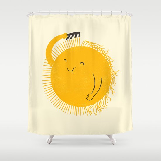 Here comes the sun Shower Curtain by I Love Doodle Society6