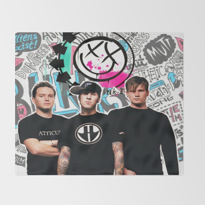 Blink 182 best decoration design Throw Blanket