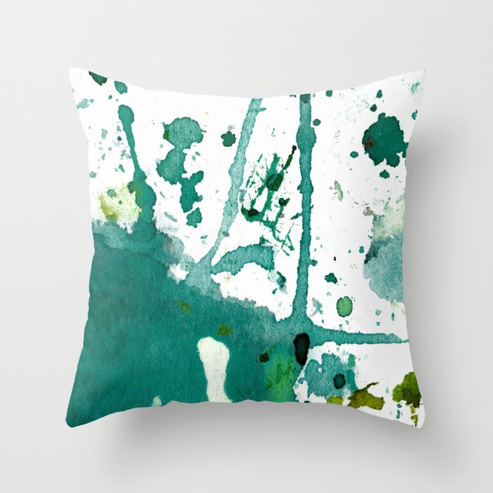 emerald green throw pillow