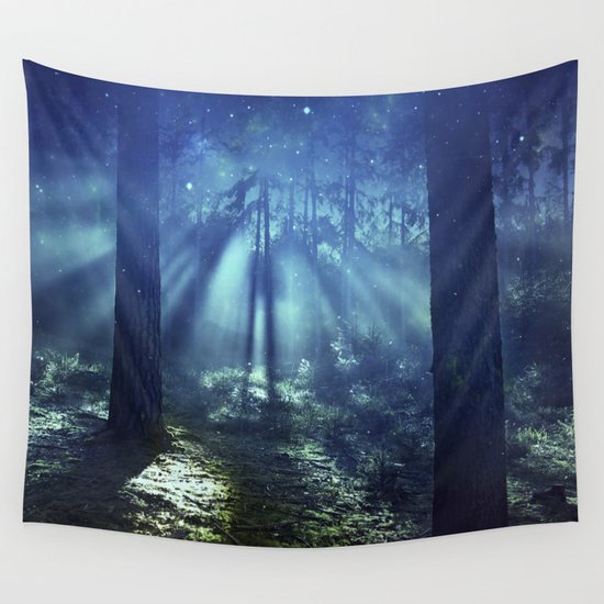 Magical Forest Wall Tapestry by Kristiana | Society6