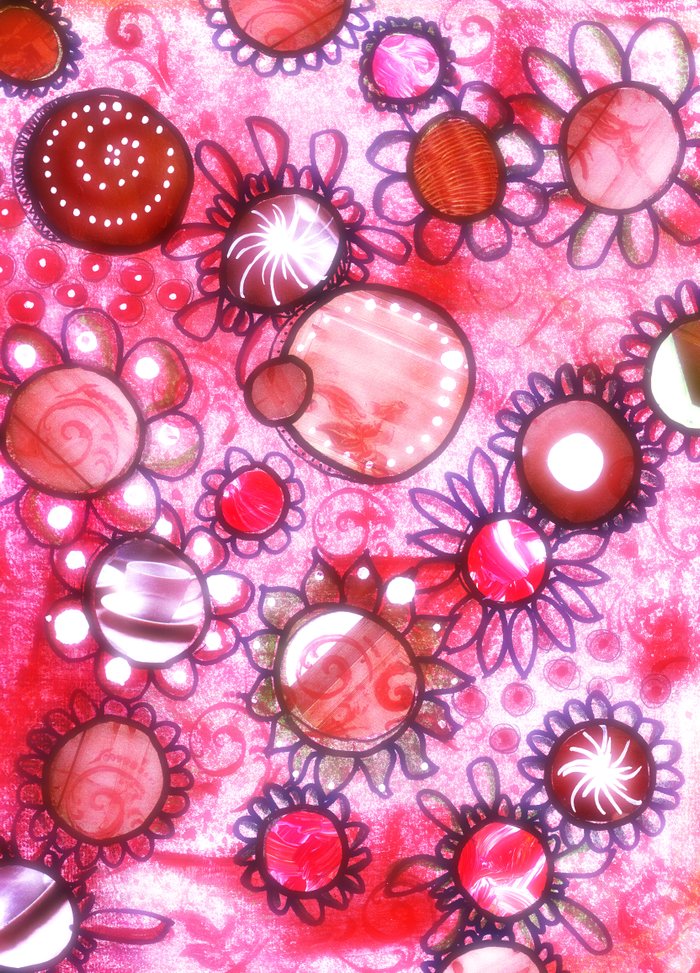 pink Art Print by Kras Arts - Fly Me To The Moon | Society6