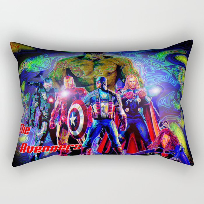Avengers Rectangular Pillow by JT Digital Art Society6