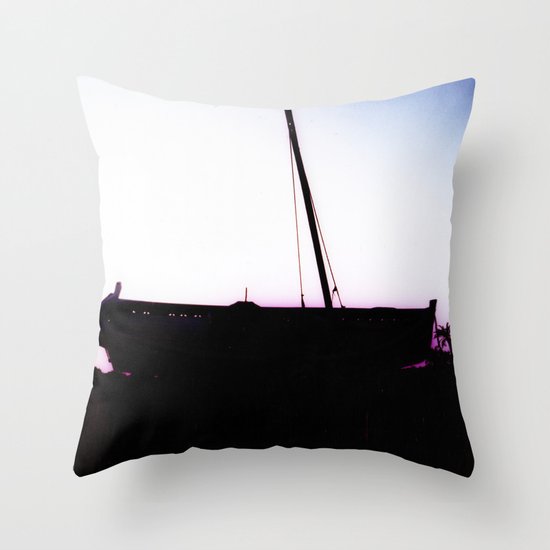 The Boat Throw Pillow by Ibbanez Society6